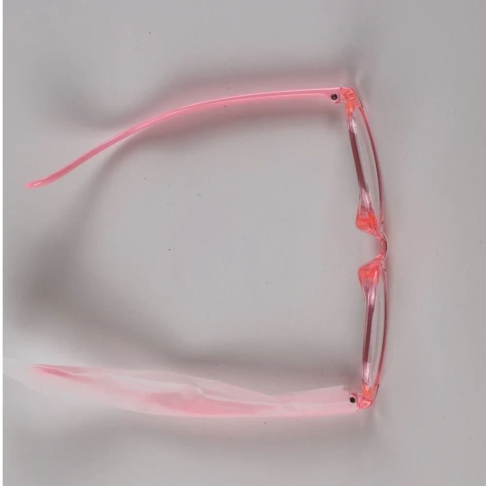 A&E Eyewear Cat Eye Glasses Pink Translucent Clear Lens NWT